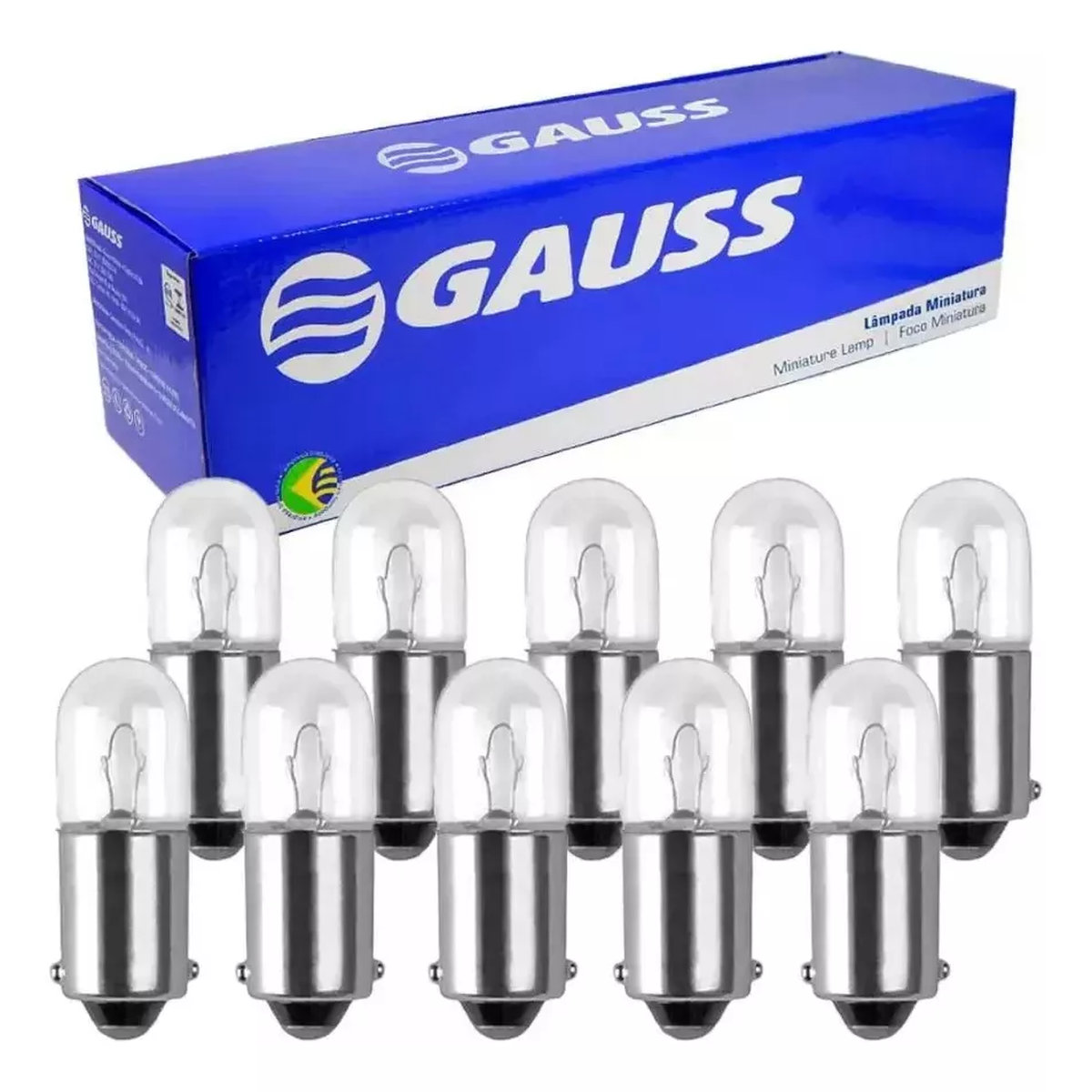 10 LAMPADAS MINIATURA T4W - 24V - 4W - INCOLOR UNIVERSAL