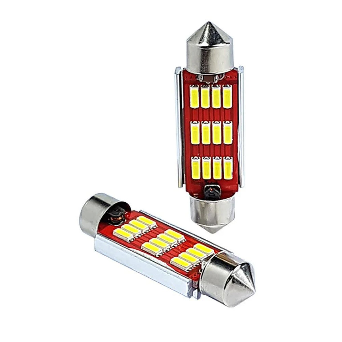 10 LAMPADAS MINIATURA LED (C10W) - 12V - 2,23W - UNIVERSAL